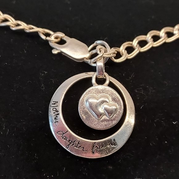 Mother Daughter Friends Sterling cham bracelet - Picture 5 of 7
